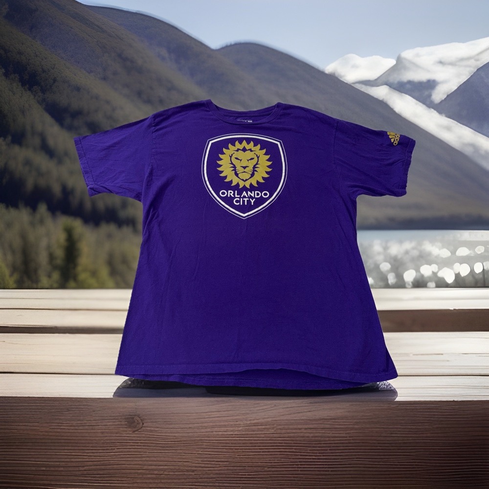 MLS Orlando‎ City Shirt Size XL The Lions Soccer T-Shirt Graphic Print T-Shirt